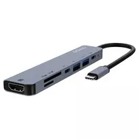 usb 3 0 hub - Savio AK-82 USB-C šakotuvas 5000 Mbit/s Juodas (Black) - 3 nuotrauka