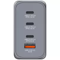 usb 65w charger - Verbatim GNC-200 GAN CHARGER 4 PORT 200W/USB A/C (EU/UK/US) - 7 nuotrauka