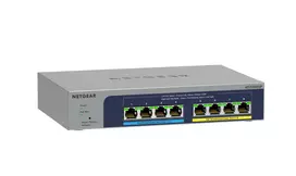 switch 2.5g - NETGEAR MS108EUP-100EUS 8-Port Ultra60 PoE++ Multi-Gigabit Switch Grey (Pilkas) - 6 nuotrauka