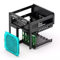 jonsbo n2 black - Jonsbo N2 Mini-ITX NAS kompiuterio korpusas - juodos spalvos - 8 nuotrauka