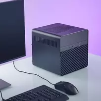 jonsbo n2 black - Jonsbo N2 Mini-ITX NAS kompiuterio korpusas - juodos spalvos - 9 nuotrauka
