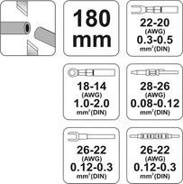 laidu nuzievinimas - Laidų nužievinimo replės elektros instaliacijai Yato YT-2255, 0.08 - 2 mm, 180 mm - 2 nuotrauka
