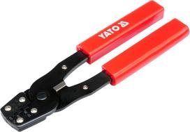 laidu nuzievinimas - Laidų nužievinimo replės elektros instaliacijai Yato YT-2255, 0.08 - 2 mm, 180 mm - 4 nuotrauka