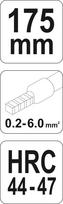 yato reples - Yato 180mm 0,2-6,0mm (YT-2305) - 2 nuotrauka