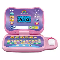 rozinis kompiuterio - VTech My Preschool Laptop 2.0, žaislinis nešiojamas kompiuteris, rožinė spalva - 1 nuotrauka