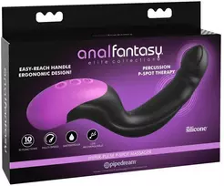 Anal Fantasy Elite Hyper Pulse P-Spot Massager Juodas (Black)