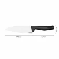 peilis - Fiskars Hard Edge vidutinis virėjo peilis, 17 cm, juodas (Black) - 5 nuotrauka