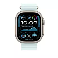 ocean band - Apple Ocean Band Extension, 49 mm, natural titanium, ice blue - Dirželio prailginimas - 2 nuotrauka