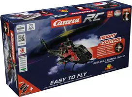 valdomos masineles - CARRERA Radijo bangomis valdomas sraigtasparnis Red Bull Cobra TAH-1F, juoda/raudona - 3 nuotrauka