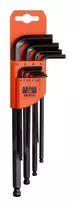 galingas - Bahco L-formos šešiakampių atsuktuvų rinkinys 9vnt 1,5-10mm suapvalintais galais - 2 nuotrauka