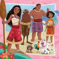 ravensburger disney puzzle - Ravensburger Disney Vaiana 2 12004102, 3 x 49 det. - 4 nuotrauka