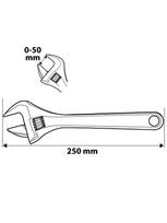 verzliarakciai - NEO 03-016 Adjustable Wrench 50mm - 2 nuotrauka