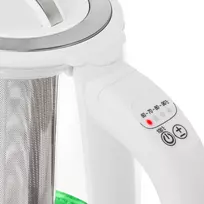 virdulys su temperaturos - Camry CR 1290 Baltas (White) 2.0 L Stiklinis Virdulys su Temperatūros Reguliavimu - 6 nuotrauka