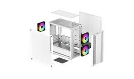 micro atx korpusas -  Deepcool CC360 ARGB, balta - 3 nuotrauka