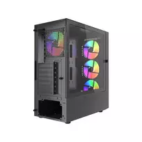 gembird fornax - Gembird Fornax 4300 ATX Juodas (Black) - 4 nuotrauka