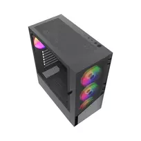gembird fornax - Gembird Fornax 4300 ATX Juodas (Black) - 5 nuotrauka
