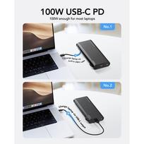 power bank 25000mah - Veger TCE130 (W2503), 25000mAh, 130W, juodas - 21 nuotrauka
