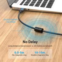 usb b laidas 3m - CABLE USB2.0 MALE TO MALE/3M BLACK COQBI VENTION - 5 nuotrauka