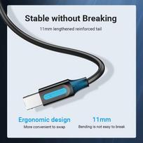 usb b laidas 3m - CABLE USB2.0 MALE TO MALE/3M BLACK COQBI VENTION - 13 nuotrauka
