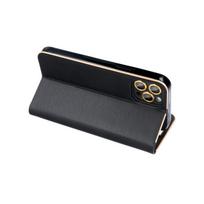 xiaomi redmi note 13 pro plus - OEM "LUNA Book Gold Case for Xiaomi Redmi Note 13 Pro Plus 5G" Juodas (Black) - 6 nuotrauka