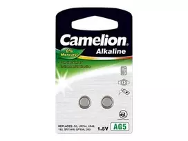 button cells - Camelion Alkaline Button celles 1.5V (LR754) AG5/ LR48/ 393, 2-pack - 2 nuotrauka