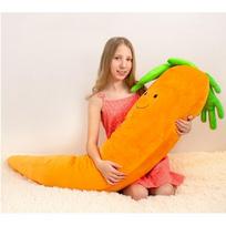 pliusine pagalve - Pliušinis žaislas Fancy Morka pagalvė, oranžinis, 188 cm - 6 nuotrauka