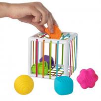 lavinamasis kubas - Fat Brain Toys Formų pažinimo ir rūšiavimo žaidimas „InnyBin“ - 5 nuotrauka