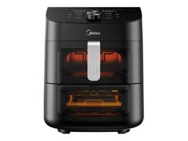 karsto oro gruzdintuve - Midea Two Zone Airfryer MAD1100DADK Juodas (Black) - 2 nuotrauka