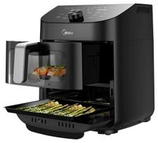 karsto oro gruzdintuve - Midea Two Zone Airfryer MAD1100DADK Juodas (Black) - 3 nuotrauka