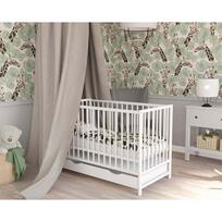 lovytes 120x60cm - Kūdikio lovytė BabyOno Magda, balta, 60 x 120 cm, be patalynės dėžės, be čiužinio - 2 nuotrauka