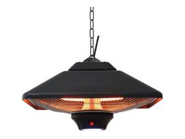 infraraudonuju spinduliu sildytuvai - TunaBone TB2088-01 Elektrinis lubinis infraraudonųjų spindulių terasos šildytuvas 2000W Juodas (Black) - 2 nuotrauka