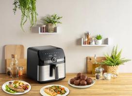 karsto oro gruzdintuve - Tefal Easy Fry Mega EY855D10 Juoda (Black) - 8 nuotrauka