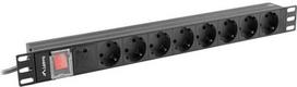 ilgintuvas rite - Ilgintuvas Lanberg PDU-08F-0200-BK, 2 m, Juodas (Black) - 2 nuotrauka