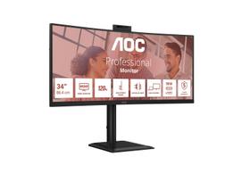 monitorius 2x hdmi hdmi - AOC CU34E4CW Curved - 2 nuotrauka