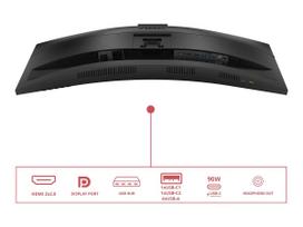 monitorius 2x hdmi hdmi - AOC CU34E4CW Curved - 4 nuotrauka