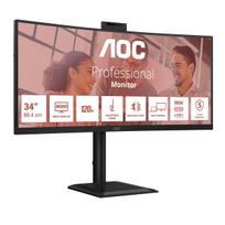 monitorius 2x hdmi hdmi - AOC CU34E4CW Curved - 17 nuotrauka