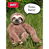 zaislas tinginys - Fancy minkštas žaislas tinginys Braunis 57 cm - 5 nuotrauka