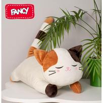 katinu zaislai - Pliušinis žaislas katė Fancy Cat, rudas/baltas, 50 cm - 3 nuotrauka