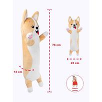 pliusiniai zaislai suo - Fancy Dog Corgi, rudas/baltas, 76 cm - 4 nuotrauka