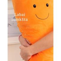 zaislas pagalve - Pliušinis žaislas Fancy SPLM1, žalias/oranžinis, 85 cm - 2 nuotrauka