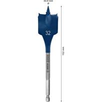 graztas 4 32 mm - Grąžtas Bosch Expert, medienai, plunksninis, hex 1/4, 32 mm x 15.2 cm - 4 nuotrauka