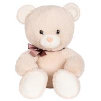 pliusiniai meskiukai - Pliušinis žaislas meškiukas Teodoras Fancy, kreminė (30 cm) - 4 nuotrauka