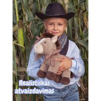 zaislai arkliukai - Pliušinis žaislas arkliukas Fancy, smėlio (Sand), 29 cm - 4 nuotrauka