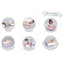 nesciosios pagalve - Maitinimo pagalvė Ceba Baby Duo Physio Wildflowers, mėtinė - 3 nuotrauka