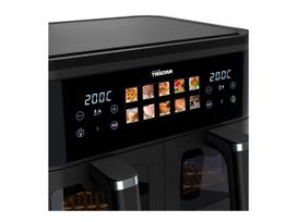 karsto oro gruzdintuve - Tristar Double Basket Air Fryer FR-9075 2500 W 9 L Juodas (Black) - 4 nuotrauka