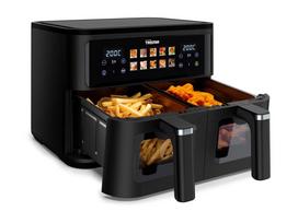 karsto oro gruzdintuve - Tristar Double Basket Air Fryer FR-9075 2500 W 9 L Juodas (Black) - 5 nuotrauka