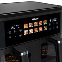 karsto oro gruzdintuve - Tristar Double Basket Air Fryer FR-9075 2500 W 9 L Juodas (Black) - 7 nuotrauka