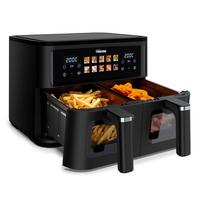 karsto oro gruzdintuve - Tristar Double Basket Air Fryer FR-9075 2500 W 9 L Juodas (Black) - 8 nuotrauka