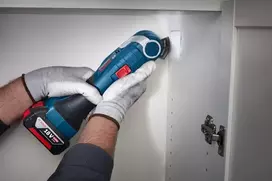 akumuliatorius 18v - Bosch GOP 18V-34 Daugiafunkcis įrankis Solo Professional - 7 nuotrauka