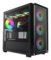 kompiuteris mini korpusas itx - „Montech X5M“ kompiuterio korpusas, vidutinio dydžio bokštas, „Micro-ATX“, ARGB, grūdintas stiklas - Juodas - 2 nuotrauka